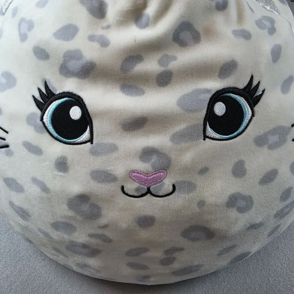 Squishmallows Leopard Cat Plush Stuffed Animal Gray White Spotted Cat 18